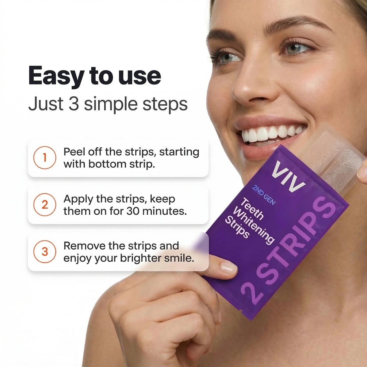 VIV™ Purple Whitening Strips
